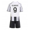 Baby Fußballbekleidung Juventus Dusan Vlahovic #9 Heimtrikot 2025-26 Kurzarm (+ kurze hosen)